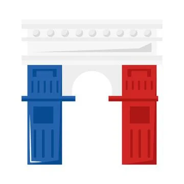 Paris triumph arch Stock-Illustration