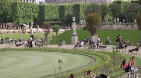 Paris Tuileries B roll Video stock 40472502