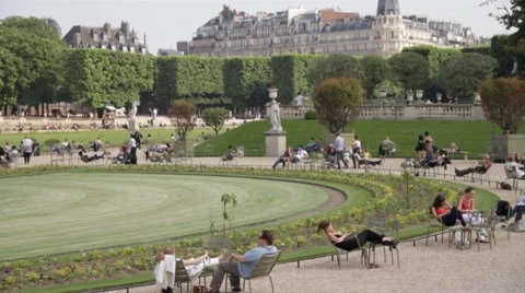 Paris Tuileries B roll Stock Footage 40512995