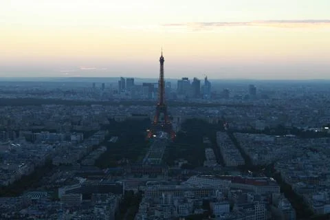 Paris Twilight Stock Photos