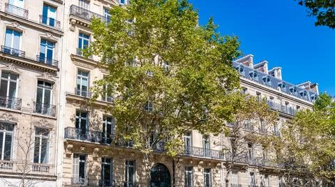 Paris, typical building Stock Photos