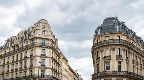 Paris, typical building Foto stock