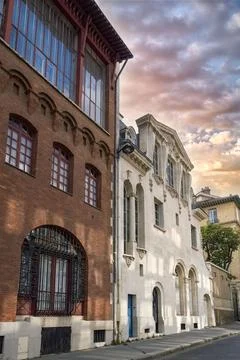 Paris, typical building Foto stock