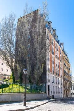 Paris, typical facades Stock Photos