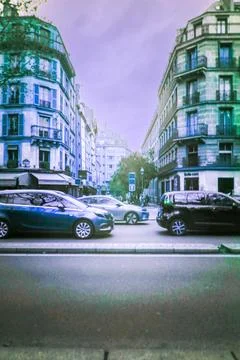 Paris in Ultraviolet light Stock-Fotos