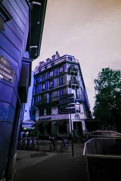 Paris in ultraviolet Foto stock