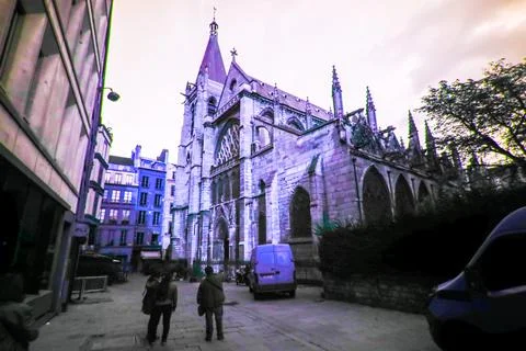 Paris in ultraviolet Stock Photos