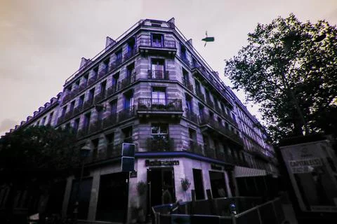 Paris in ultraviolet Stock Photos