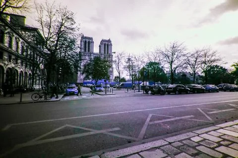 Paris in ultraviolet Stock Photos
