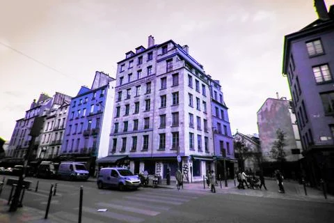 Paris in ultraviolet Stock Photos