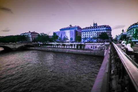 Paris in ultraviolet Stock Photos