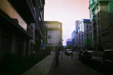 Paris in Ultraviolet Stock Photos