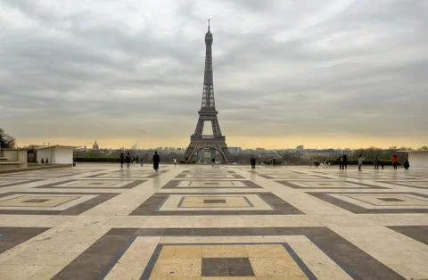 Paris under shutdown. Stock Photos