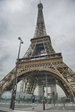 Paris under shutdown. Stock Photos