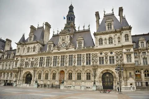 Paris under shutdown. Foto stock