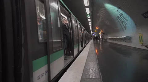 Paris Underground Stock Footage 48840207
