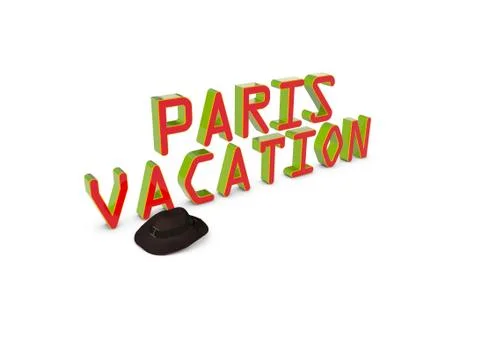 Paris vacation Stock Illustration
