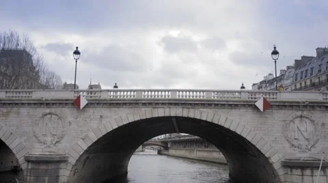 Paris view during the winter Stock Footage 60359177