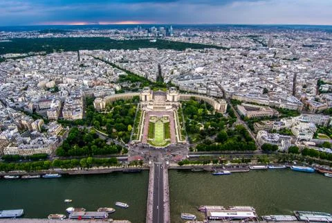 Paris view from eiffel tower Stock Photos