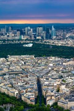 Paris view from eiffel tower Stock Photos