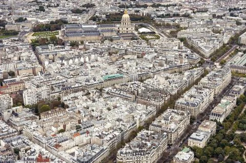 Paris. View from the Eiffel tower. Stock Photos