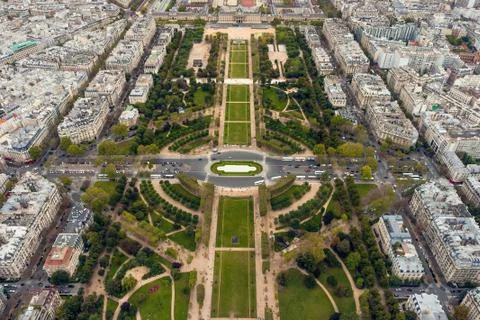 Paris. View from the Eiffel tower. Foto stock