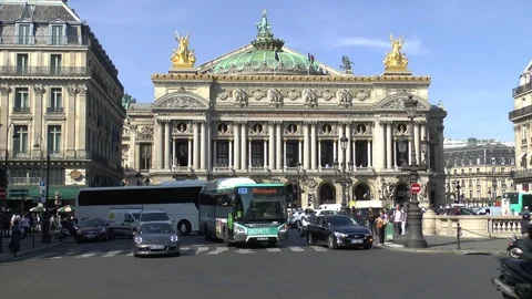 Paris. View of the Opéra Garnier. Stock Footage 102349640