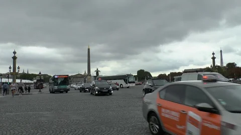 Paris\. View of Place de la Concorde from Rue Royale. Stock Footage 102633182