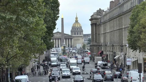 Paris. View of Place de la Concorde and Rue Royale. Stock-Footage 102633247