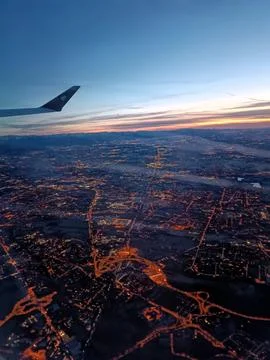 Paris view by plane 스톡 사진