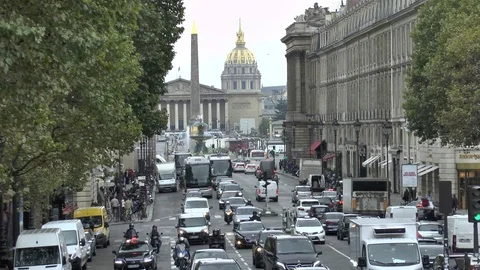 Paris. View of the Rue Royale. Video stock 102633027