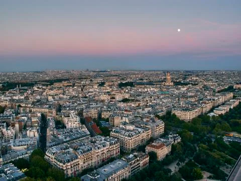 Paris viewed from Eiffel Tower, Paris, France Foto stock