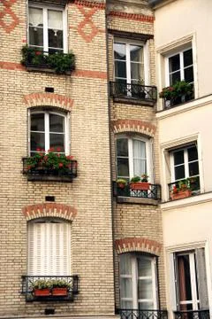 Paris windows 스톡 사진