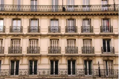 Paris windows 스톡 사진