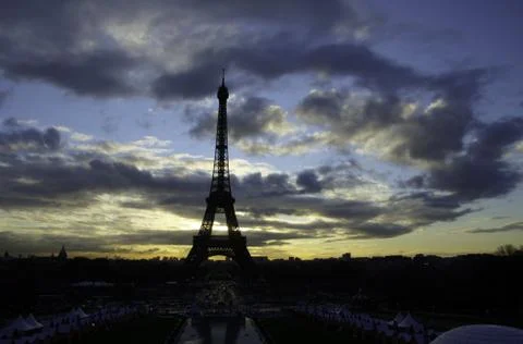 Paris in Winter Stock Photos