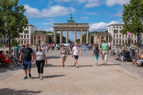Pariser Platz In Berlin 스톡 사진