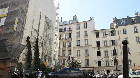 The Parisian avenu Stock Footage 3285889