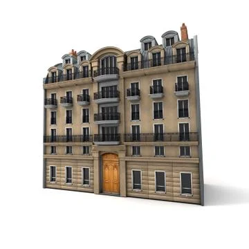 Parisian building Stock Illustration