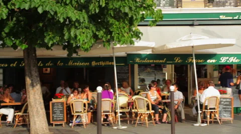 Parisian Cafes Video stock 46065685