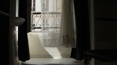 The Parisian hotel window Stock Footage 3476016