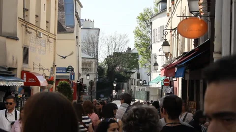 The Parisian manmarte Stock Footage 3351553