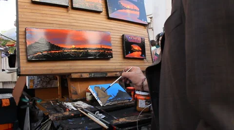 The Parisian manmarte Stock Footage 3383329