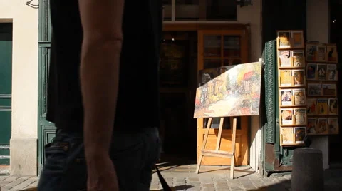 The Parisian manmarte Stock Footage 4255692