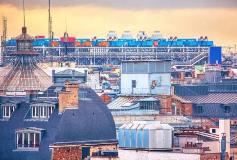 Parisian rooftops Stock Photos