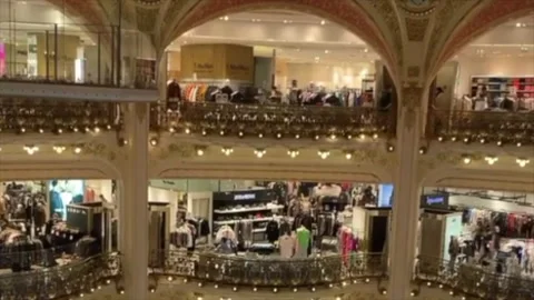 Paris.lafayette.gallery.dome.full Video stock 149949074
