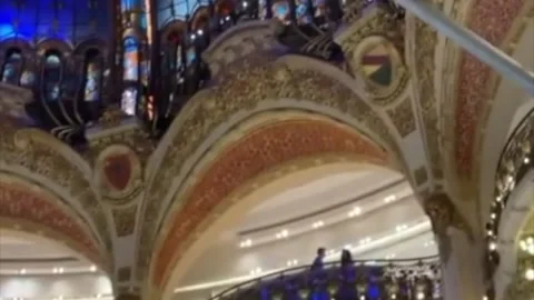 PAris.Lafayette.gallery.floor.levels.cropped Video stock 149949072