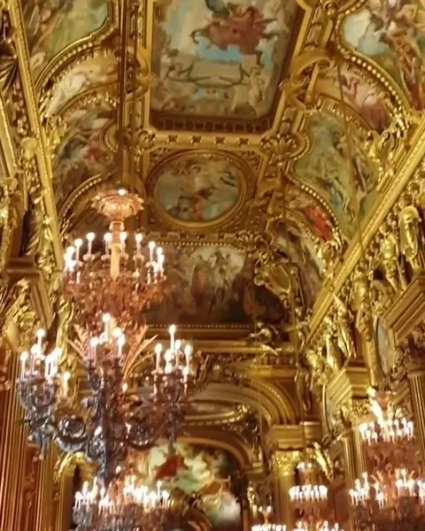 PAris.Louvre.ceiling.art Video stock 149948992