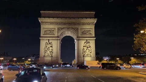 Paris's Arc de Triomphe explores its impact on collective memory through 'Triomp Stock-Footage 348783218