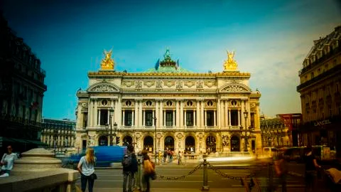 Paris,view of the Opera Garnier. Stock-Fotos