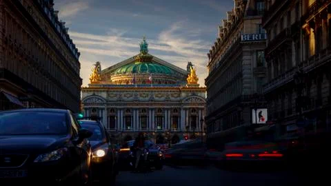 Paris,view of the Opera Garnier. Stock-Fotos